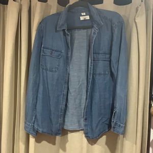 Denim button down shirt